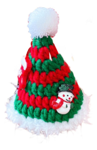 Gorro Navideño Para Perro, Adorno Para La S Rojo Verde