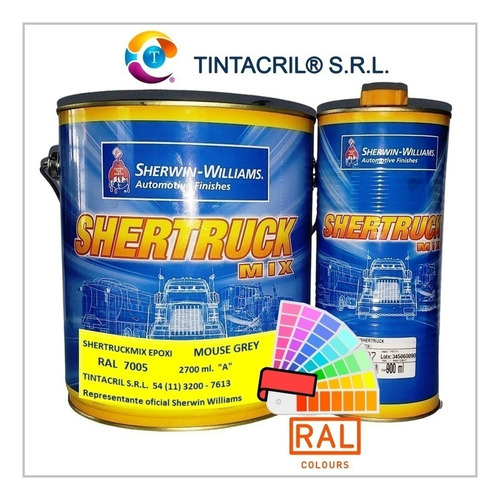 Pintura Epoxi Ral 7005 X 3.6 Lts. Gris Ratón Brillante