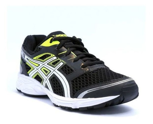 Tênis Asics Buzz 2 Gs Black/white/flash Yellow Orig.c/nota