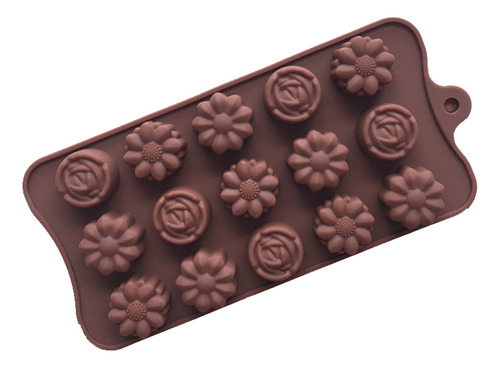 Molde Para Tartas Con Forma De Cavidad, Flor, Rosa, Chocolat
