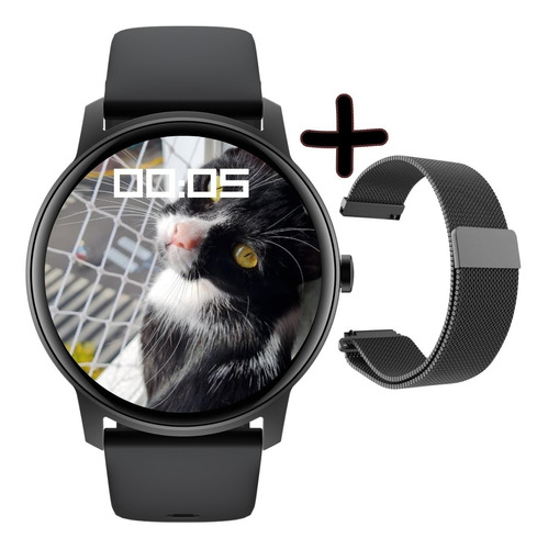 Imagen 1 de 10 de Reloj Mujer Smartwatch Deportivo Sumergible + Malla Metal