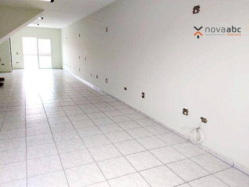 Salão Para Alugar, 96 M² Por R$ 2.500/mês - Jardim Las Vegas - Santo André/sp - Sl0208