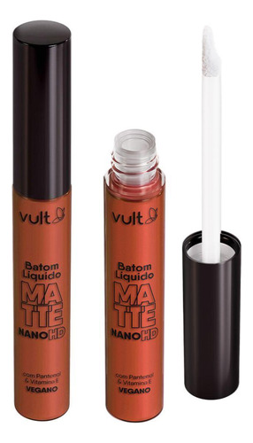 Batom Líquido Vult Matte Real Color Caramelo 5ml