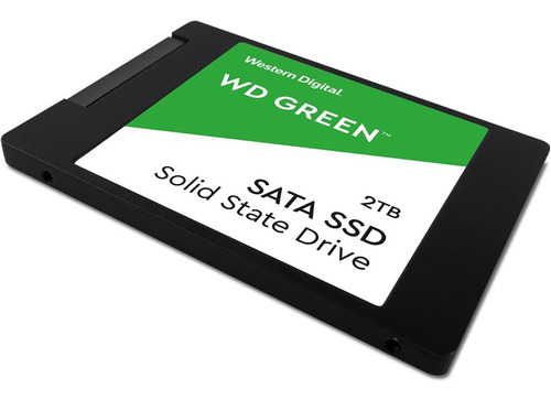 Disco sólido SSD interno Western Digital WD Green WDS200T2G0A 2TB negro