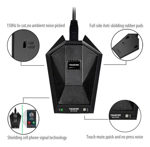 Micrófono De Condensador Usb 2.0 - Ios, Windows Y Mac