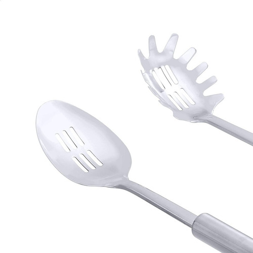 Imagen 3 de 9 de Set X 5 Piezas Utensilios Cocina Acero Inoxidable