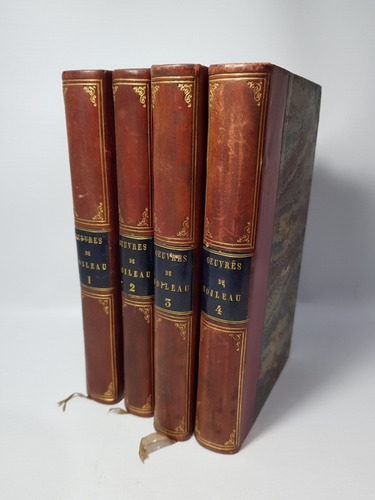 Antiguos Libros X4 Obras Completas De Boileau 1820 Mag 56436