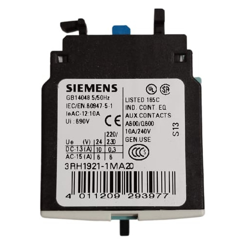 Siemens 3rh1921-1ma20 (novo) - Bloco De Interruptores