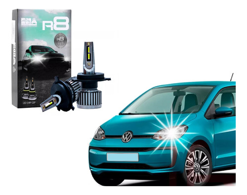 Kit X2 Lamparas Cree Led H4 R8 Alta Baja Vw Up!