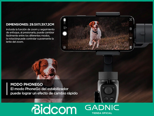 Imagen 6 de 10 de Gimbal Gadnic G200 Pro Estabilizador Camara Celular Fotos