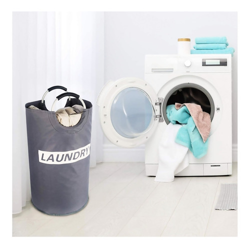 Imagen 3 de 5 de Bolsa Cesto Plegable Para Ropa Sucia