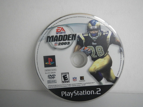 Madden Nfl 2003 Ps2 Gamers Code*