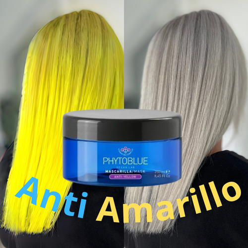 Tratamiento Mascarilla Cabello Phytoblue Anti Yellow 250 Ml