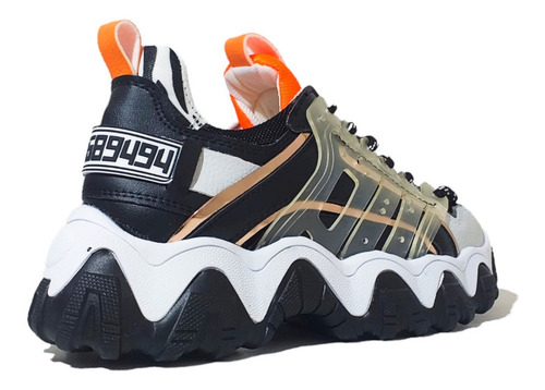Imagen 3 de 5 de Zapatillas Enjoy Negro/naranja