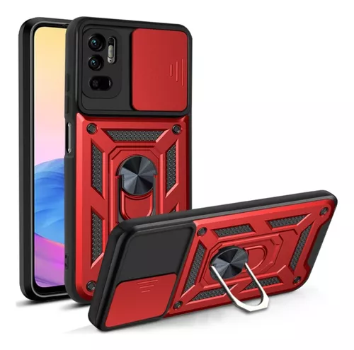 Funda para Redmi Note 10 5g Resistente antigolpes Rojo