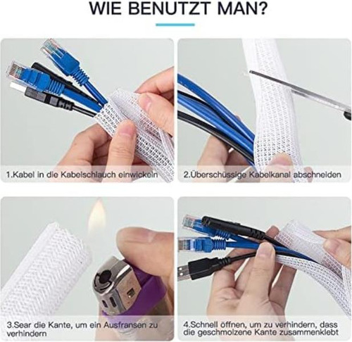 Agptek Funda Para Gestión De Cables, Organizador De Cables A