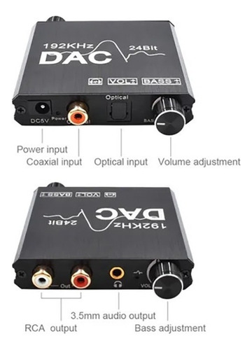Conversor De Áudio Digital Para Analógico Dac C De 192 Khz 2