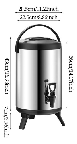 Barril De Chá Isolado Dispensador De Bebidas Isolado 16l