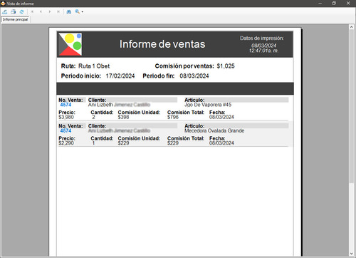 Software Para Venta, Abonos, Atrasos, Rutas, Clientes.
