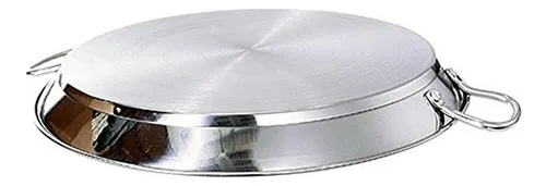 Paellera Acero Inoxidable Guison, Fondo Sandwich, 32 Cm.