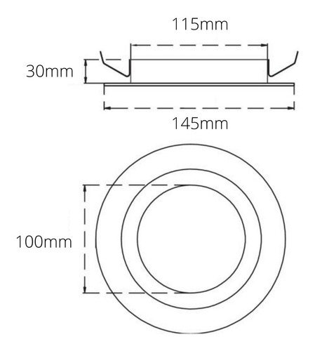 Imagen 3 de 7 de Spot Embutir Móvil Ar111 + Osram Led 12w 24º + Zócalo 220v