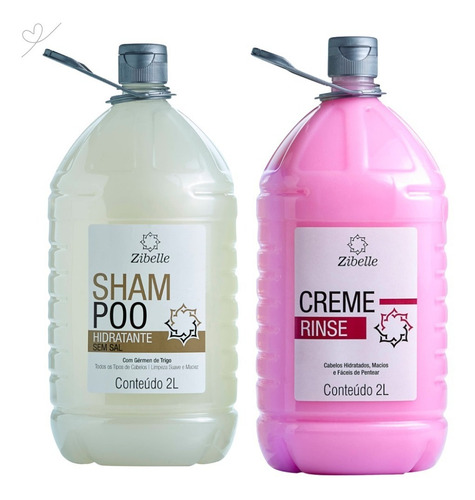 Kit Shampooo Sem Sal + Creme Rinse 2l