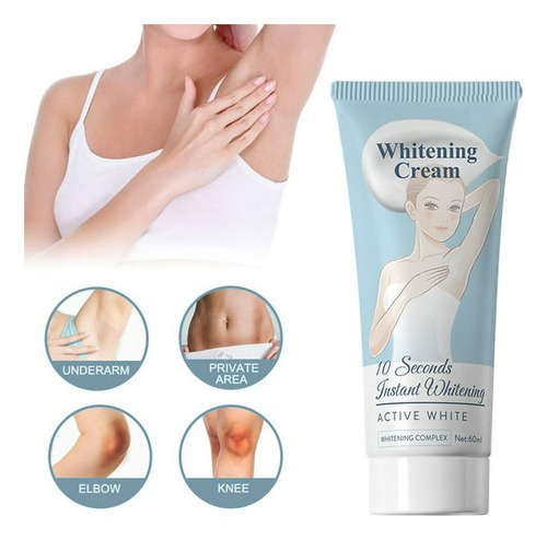 Crema Blanqueadora De 60ml Para Axilas, Piernas, Rodillas 