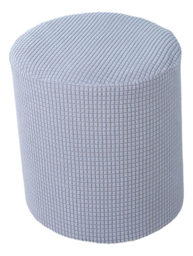 Funda Otomana Redonda, Funda Elástica Para Gris Claro