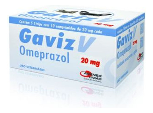 Gaviz V 20 Mg Antiácido Omeprazol Caixa C/ 50 Comprimidos