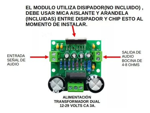 Tda7294 Modulo Amplificador De Audio 100watts Tda7294