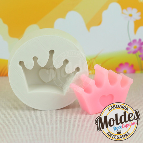 Molde Silicone Coroinha Com Coração