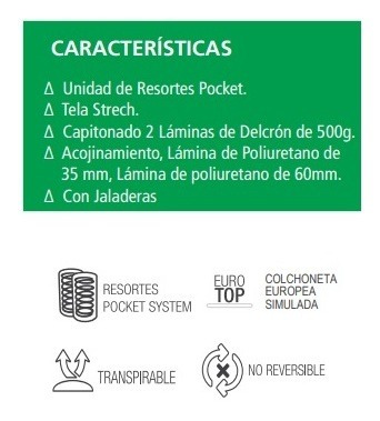 Colchon Conie Matrimonial Gris Këssa Muebles