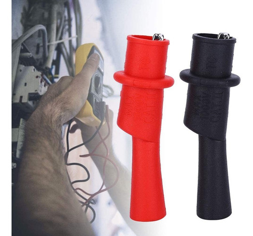Pinzas Punta De Cocodrilo Para Cables De Tester Y Multimetro