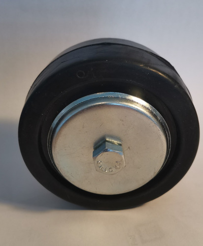 4 Ruedas 4 Plg Hule Vulcanizado Doble Balero Tuerca Tornillo