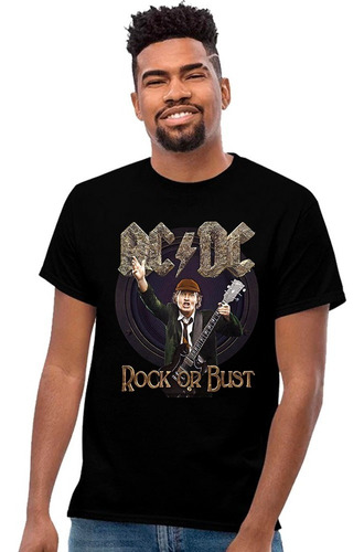 Playera Ac / Dc Diseño 70 Rock Grupos Musicales Beloma