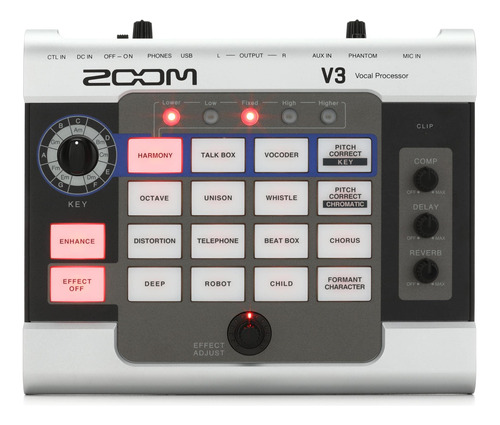 Zoom Procesador Vocal V3, Armonía, Corrección De Tono, Re.