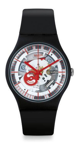 Relógio Swatch Siliblack Esqueleto - Suob153