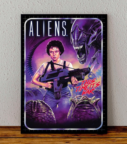 Cuadro 33x48 Poster Enmarcado Aliens Pelicula Cameron