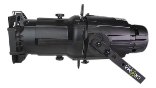 Refletor Elipsoidal 750w Com Porta Filtro Croma750pfl-19 Carcaça Preta Luz 3200k