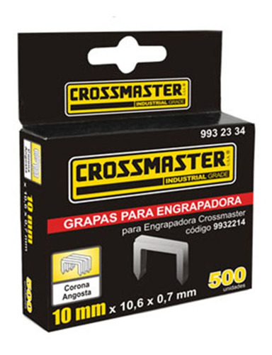 Grapas 10x10.6x0.7mm - Caja 500 Unidades