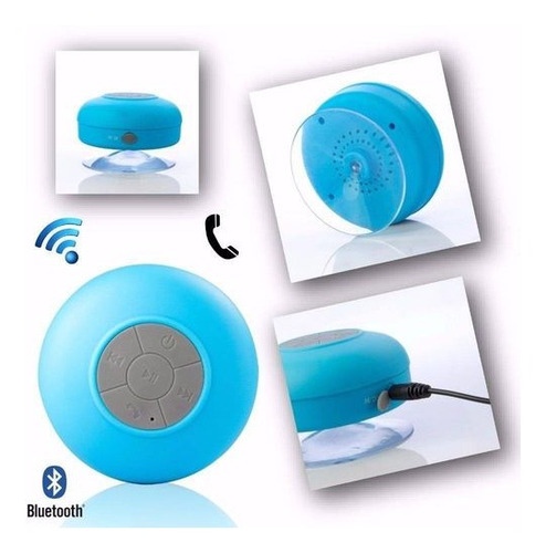 Imagem 6 de 7 de Mini-caixa De Som Resistente A Agua - Bts-06 - Cor Azul