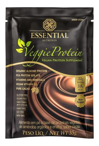 Veggie Protein Cacao Essential Nutrition 35g Sache