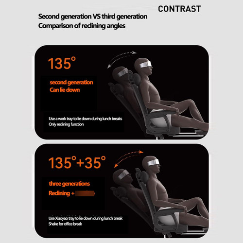 Xueers Silla De Oficina Ergonómica Cómoda Para Largos