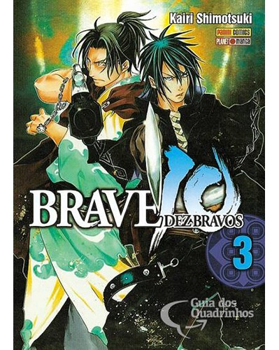 Manga: Brave 10 Vol.03, De Kairi Shimotsuki. Série Manga: Brave 10 Vol.03, Vol. 3. Editora Digital Manga Publishing, Capa Mole Em Português