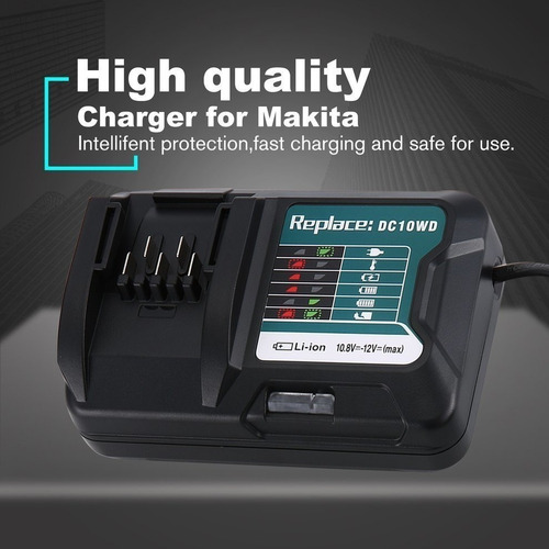 Cargador De Ion De Litio For Makita 10.8v 12v Dc10wd Bl1016