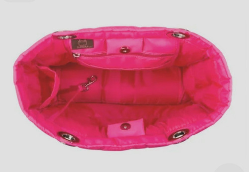 Imagen 4 de 4 de Bolsa Sundar En Liquidacion Rosa Neon Broche Iman Nuevas .az