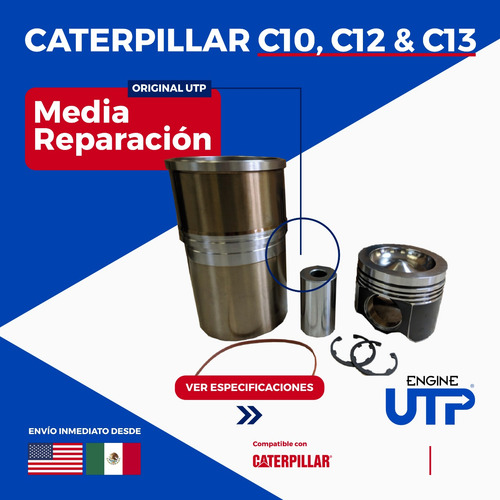 Caterpillar C12 1442948-ik Kit Media Reparacion Con Pistones