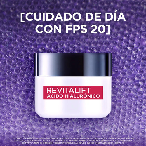 Kit L'oréal Paris Ácido Hialurónico Dia Y Noche+gel Limpieza