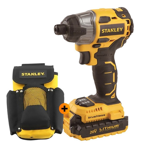 Stanley Sbi20s2k Atornillador Impacto Brushless 20v - Lenmex