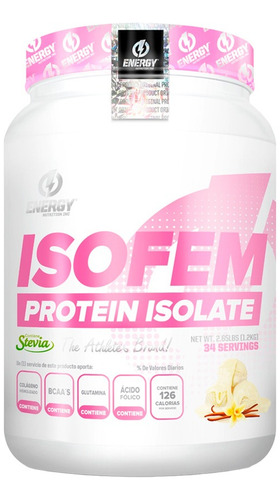 Pack Enery Nutrition Isofem 1.2kg Vainilla+colágeno 500gr